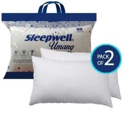 Pillow Set || Comfort And Support Pillow Microfibre Solid Sleeping Pillow Pack of 2-image-19
