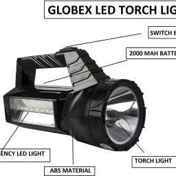 globex Solar led Torch Light Torch image 3