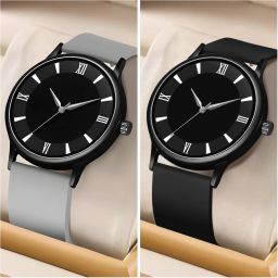 Analog Watch - For Men CLASSIC WATCH FOR MEN SILICON (PACK OF 2)-image-92