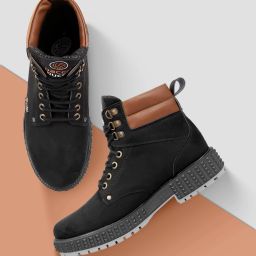 Moto Inspired SCOTT 4-Eye Combat Boots Boots For Men-image-85