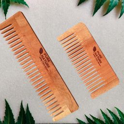2 Different comb Turly Neem Wood 100% Natural (Pack Of 2)-image-68