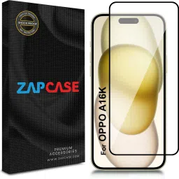 Zapcase Edge To Edge Tempered Glass for OPPO A16K-picture-5