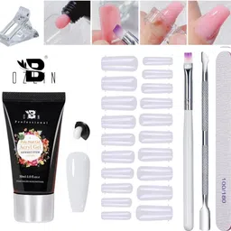 bozlin Premium Poly Gel Nail Extension Combo Kit for Builder Gel (White)-picture-10