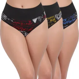 Pack of 3 Women Hipster Multicolor Panty-image-89
