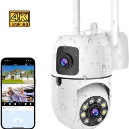 Bzrqx 1080P Full HD Dual Lens PTZ Camera WiFi Color Night View Motion Detection Security Camera-image-83