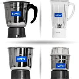 Juice Dry Jar, Liquid Jar, Chutney Jar for Mixer Set of 4 (400, 1000, 1500 ML) Mixer Juicer Jar-image-18