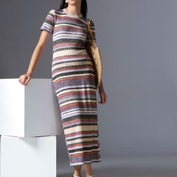 selvia Women Bodycon Multicolor Maxi/Full Length Dress-picture-37
