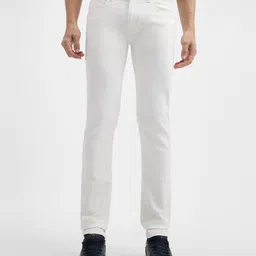 pepe jeans Men Slim Mid Rise White Jeans-picture-36