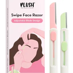 Swipe Reusable Face Razor | Pack of 2, Instant & Painless Hair Removal, Women-image-15