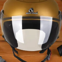 nEW ABS Material Open Face Clear Visor, UV Scratch Resistance only in M Size Motorbike Helmet-image-27
