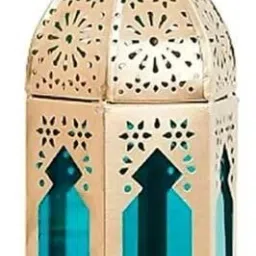 Gold Glass, Metal Hanging Lantern-image-54
