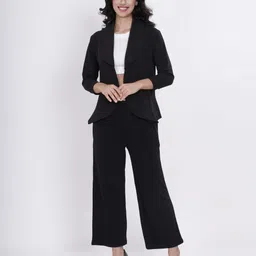 neysa Women Solid Mandarin Casual Blazer-picture-0