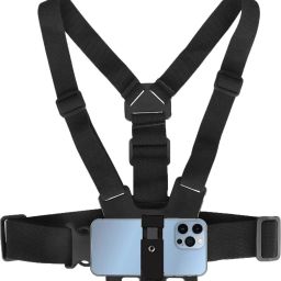 Schsteindar Camera Chest Belt Strap + J-Mount + Pole Mount + Mobile holder for MotoVlogging Strap-27