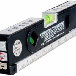 Laser Level with Tape Measure Pro 4 Level Bubbles with LED Light, Lv-04 (100 cm, Multicolour) Non-magnetic Line Level-11