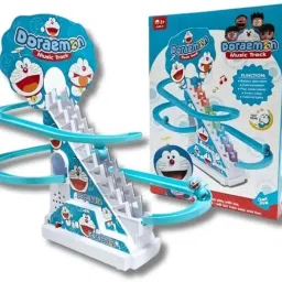 Duck Slide Toy Set Automatic Stair-Climbing Race Track Set Lights & Music-image-42