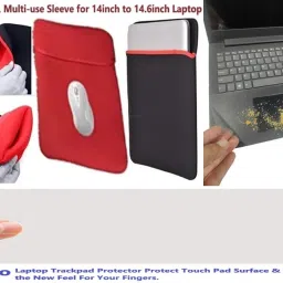 ANJO 7 in 1 Combo 14 Inch Laptop Screen Guard, Key-Guard, Lamination, Sleeve & OTG Combo Set image 3