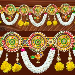 Handmade Plastic Beads And Traditional Door Hanging/Bandarwal/Toran for Door. Toran-image-32
