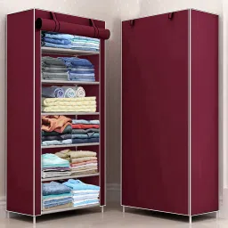 Multipurpose Storage Rack, 6 Layer PP Collapsible Wardrobe-33