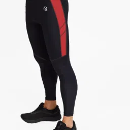 Color Block Men Black, Red Tights-image-48