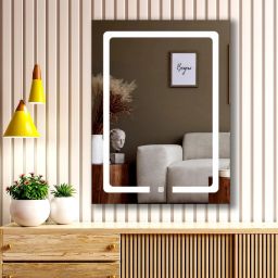 LED Light Mirror with 3 Color Interior Decor wall 18 * 24 Inch Bathroom Mirror-30