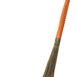 53-inch Broom with 23-inch Handwoven Handle Cane| Eco-Friendly Jhadu Grass Dry Broom-image-5