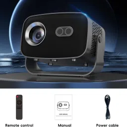 Squid 1080P HD Projector with 4K Support Portable Movie Projector for Home Theater (8400 lm / 1 Speaker / Wireless / Remote Controller) Portable Projector image 5