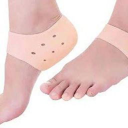 Anti Crack Half Length Silicon moisturizing Heel Cracks Socks Foot Support Heel Support-image-90