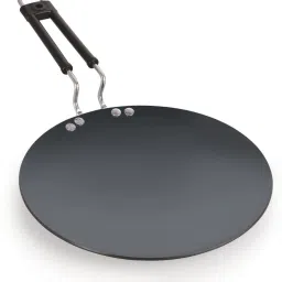 Hard Anodized Roti/Chapati/Paratha Concave Tawa with Bakelite Wire Handle Tawa 24 cm diameter-17