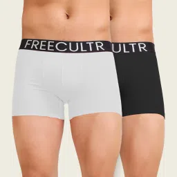 Pack of 2 Organic Cotton Trunks, Ultrasoft Waistband, Premium Snug-Fit Underwear Solid Men Trunk-picture-11