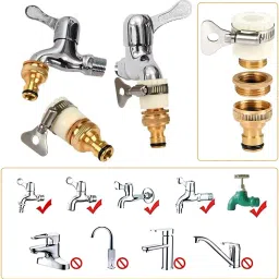 mjp traders 2-in-1 Universal Tap Release Coupling, Pipe Connector for Hose Connector image 2