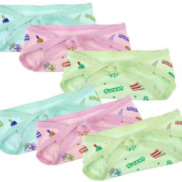 New Born Washable Reusable Hosiery Cotton Diaper/Nappy 0-12 Mnths(Multi-C)Set-6-image-3