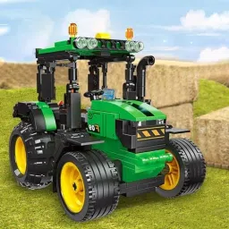 bestie toys Farm Tractor Building Set for Kids,Pull Back Tractor Model Building Blocks Teens image 2