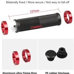 byking Premium Quality Cycling Lock-on Anti-slip Bicycle Handle Grips, Color- Red Bicycle Handle Grip image 4
