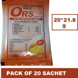 WHO FORMULATION ORS POWDER WITH ELECTROLYTES ELECTRAL (20*21.8G) Hydration Drink-15