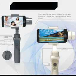 Elevea Auto Setup & Folding | 3-axis Stabilizing | Built-in Tripod | One-Click Flip 3 Axis Gimbal for Mobile image 4
