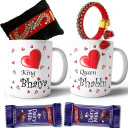 RAKHIS134-MUG-BHAIYA-BHABHI-CAD2 Ceramic Gift Box-image-95