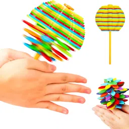 Colorful Magic Spin Disc Toy for Kids – Rotating Sensory Fidget Stick-10