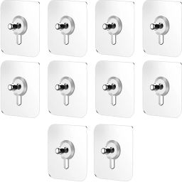 Strong Adhesive Sticky Hook For Kitchen & Bathroom(Do Not Stick On Painted wall) Hook 10-image-34