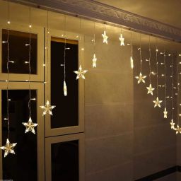 120 LEDs 3.19 m Gold Flickering, Steady Star Rice Lights-18