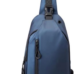 Blue Men & Women Sling Bag Lightweight Nylon Chest-image-55
