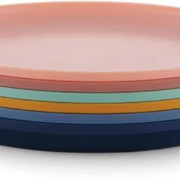 BPA Free, Food Grade Unbreakable Plastic Dishwasher Safe, (9.5” x 9.5” x 0.6”) Dinner Plate-image-39