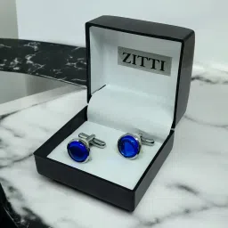 Zitti Metal, Stainless Steel, Alloy, Brass, Silver Cufflink-image-96