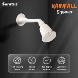 RAINFALL Round Shower with 8 Inch Shower Arm (PTMT) Wall Mount Shower Head Fixed Mount-25