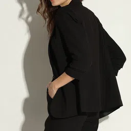 vero moda Women Solid Single Breasted Casual Blazer-picture-6
