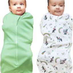 POD/Swaddle/Sleeping Bag/Sack for NewbornBaby 0-3 months PK-2 Light Green+Whitee Sleeping Bag-image-17
