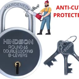 lock and key door lock round 65mm locks for home, gate ,shutter Lock-picture-1
