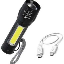 Mini LED Flashlight Rechargeable Built-in Battery Water-Resistant USB Torch COB Flashlight(2w) Torch-12
