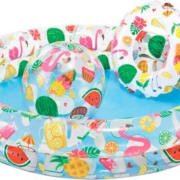 Inflatable Fruit Punch 3 in 1 Swimming Pool Tub with Ball and Tube Inflatable Swimming Pool-image-23