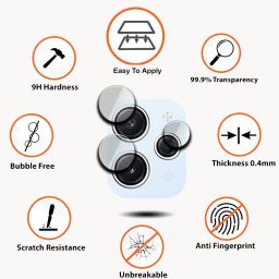 Mobtek Back Camera Lens Glass Protector for Redmi 12 image 2