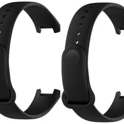 AIFEI PACK OF 2 Soft Silicone Classic Strap Bands for Redmi Smart Band Pro Smart Watch Only, Comfort and Flexible Straps for Men Women and Boys & Girl Smart Band Strap-1